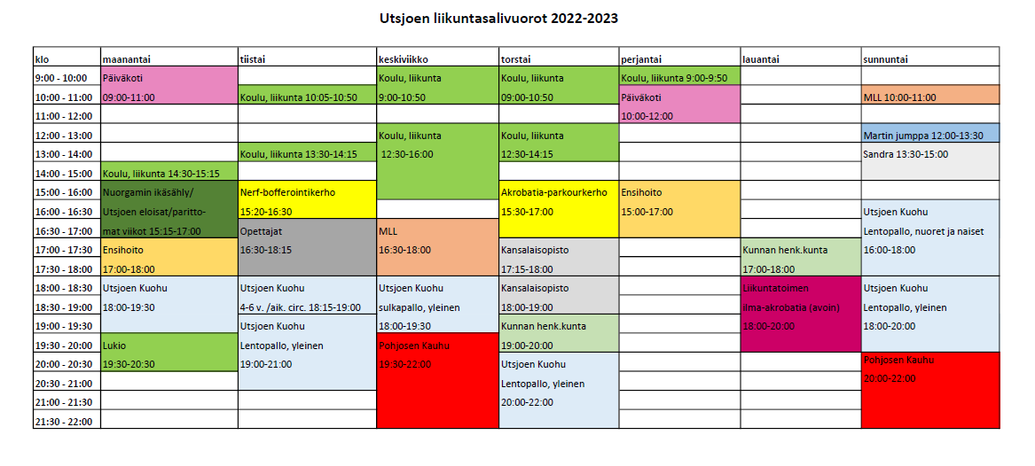 Ulkoilu- ja liikuntapaikat 18