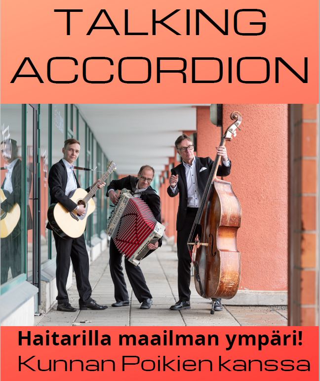 Talking Accordion soiva luento kirjastossa 23.5. klo 18