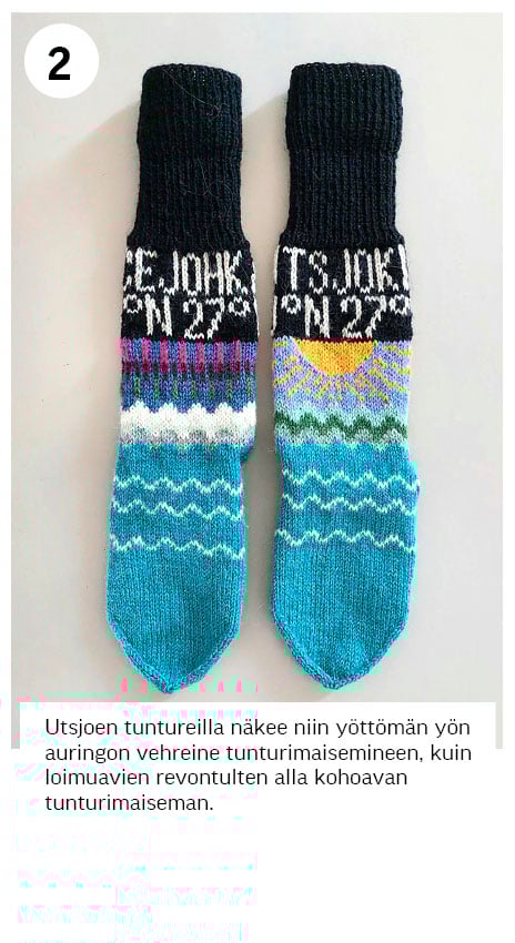 Äänestä Utsjoki-villasukat! Äänestysaikaa on 8.5. asti. 1