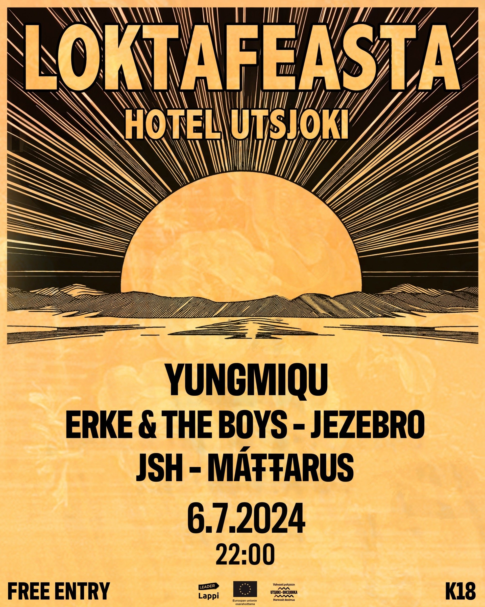 Nuorten oma festivaali Loktafeasta Utsjoella 6.7.2024