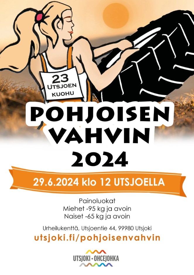 Pohjoisen Vahvin kilpailu järjestetään tämän viikon lauantaina 29.6.