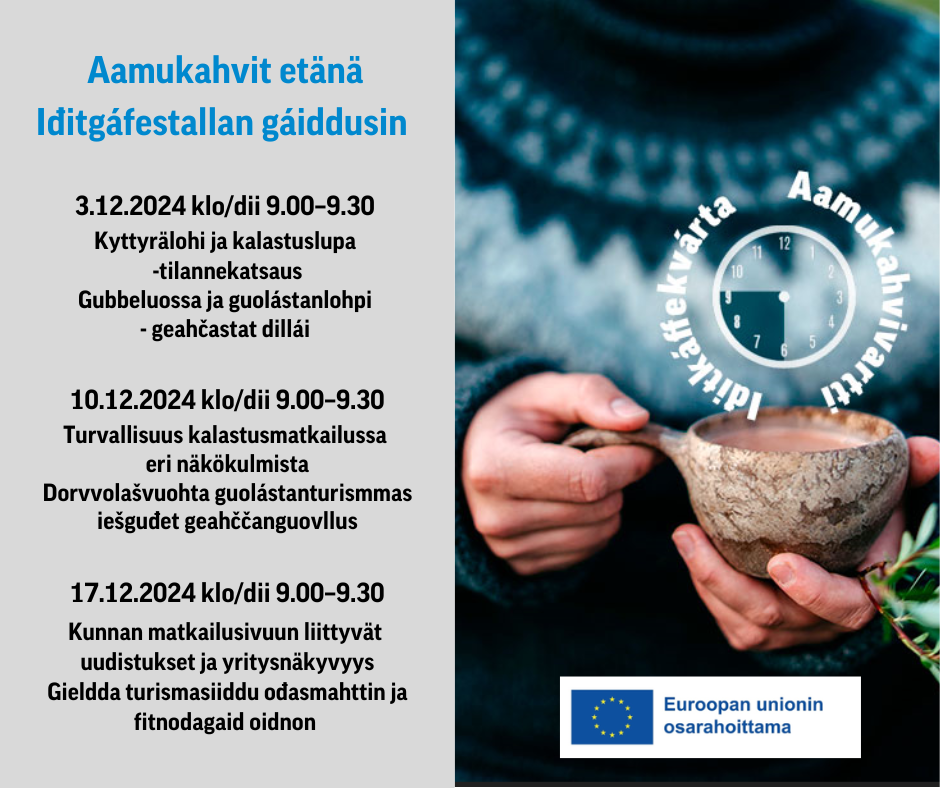 Aamukahvit etänä -tilaisuudet joulukuussa 2