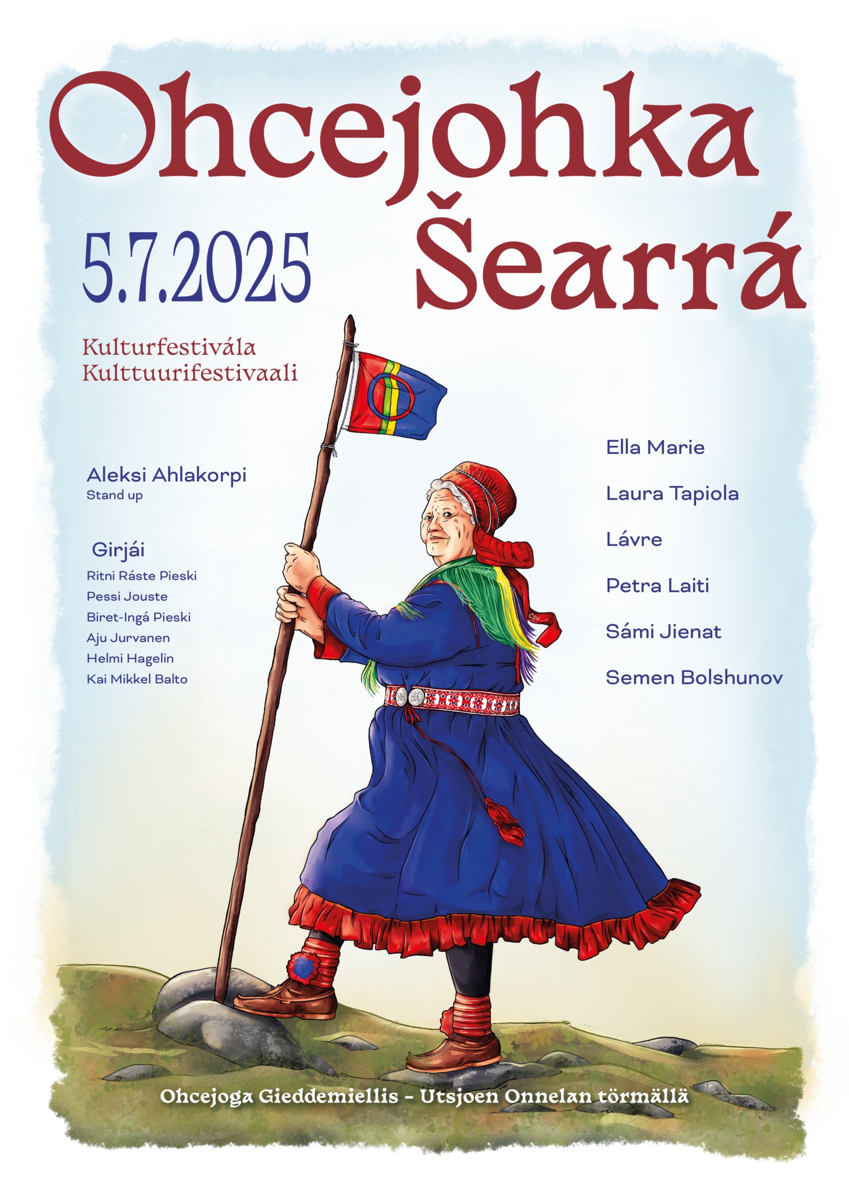 Ohcejohka Šearrá -kulturfestivála ordnejuvvo suoidnemánus Ohcejogas vaikko ruhtadeapmi lea čuhppojuvvon