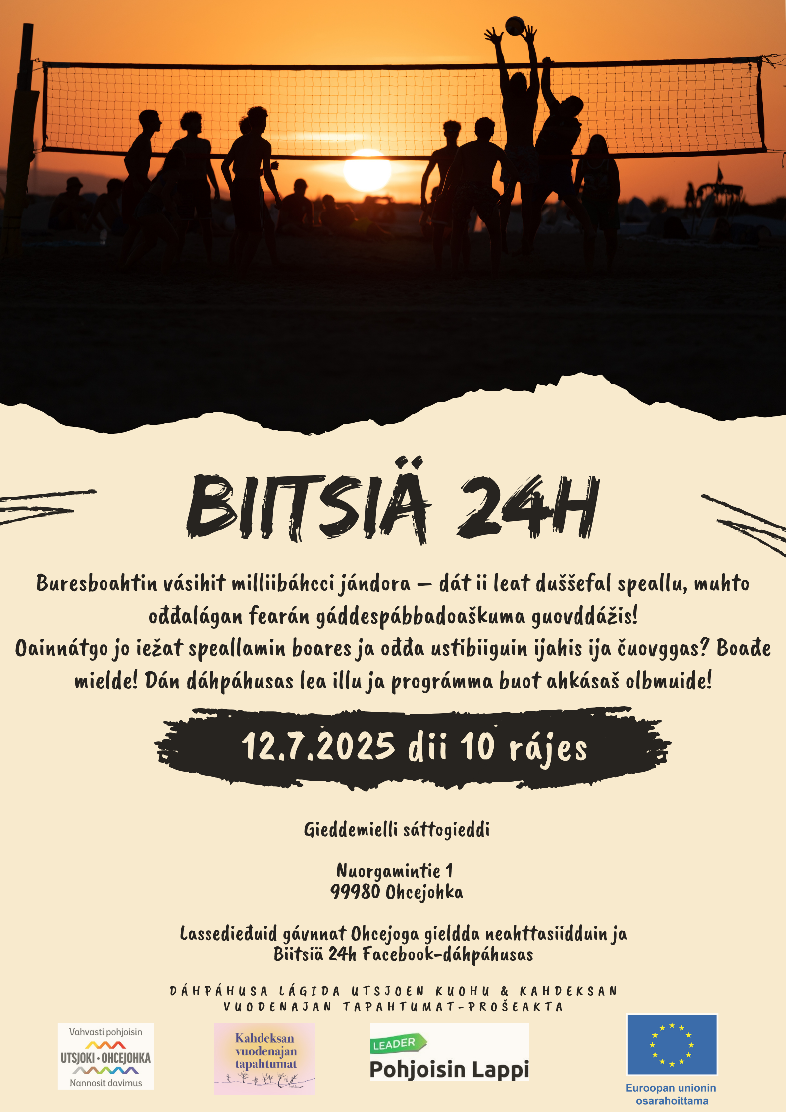 Biitsiä 24h -gáddespábbadoaškundáhpáhus Ohcejogas 12.7.