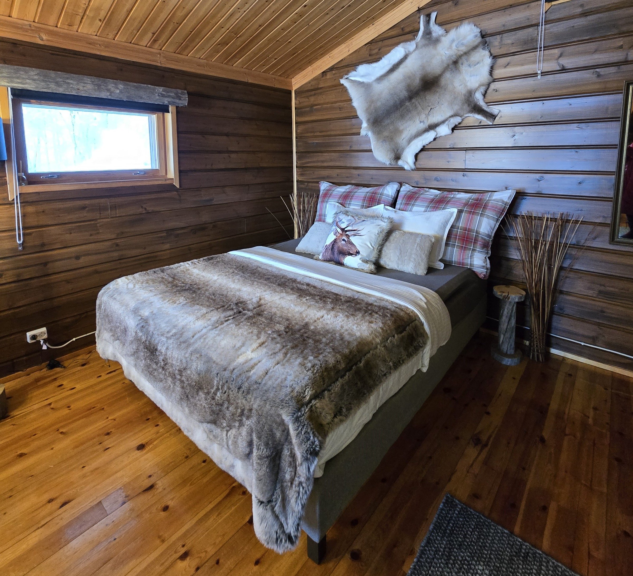 lomamökin makuuhuone