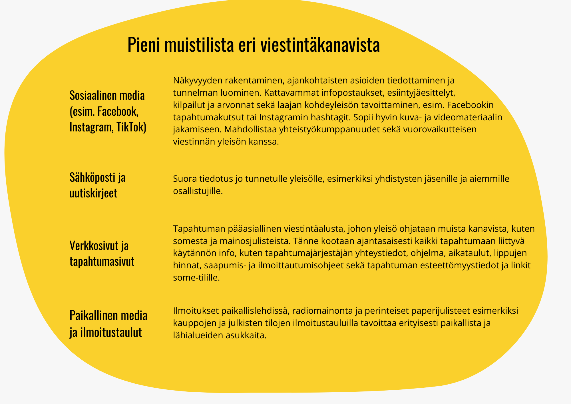 Tapahtumajärjestämisen opas 34