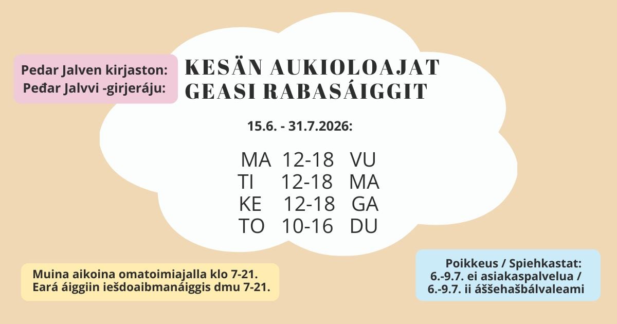 kirjasto kesä 26